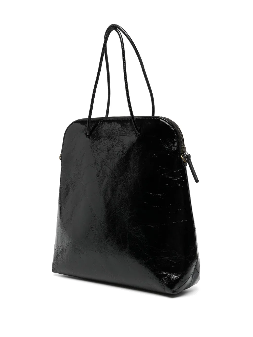 Uma Wang Soft medium clutch BLACK MUSTARD