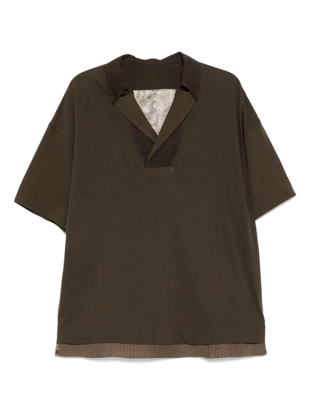 Ziggy Chen playera tipo polo con solapa | verde | Image 1