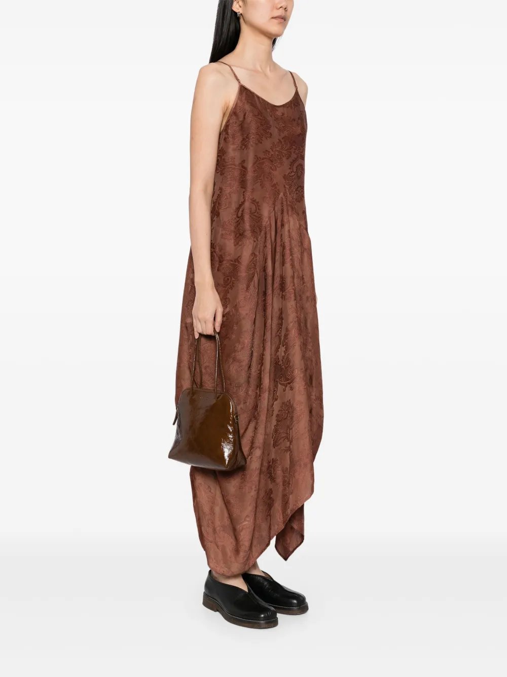 Uma Wang Soft kleine clutch - Bruin