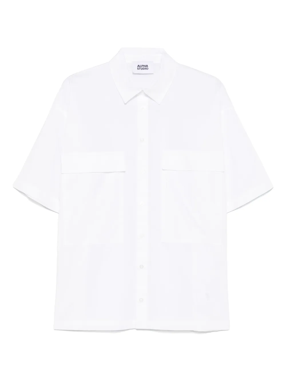 ALPHA STUDIO poplin shirt | White | Image 1