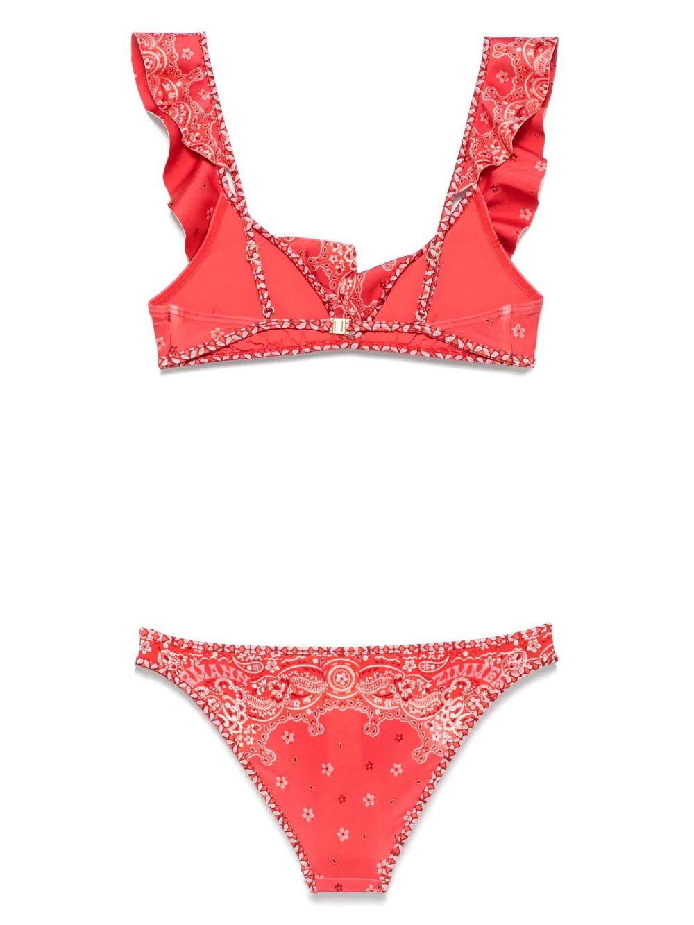 ZIMMERMANN Lucky bikini met franje Rood