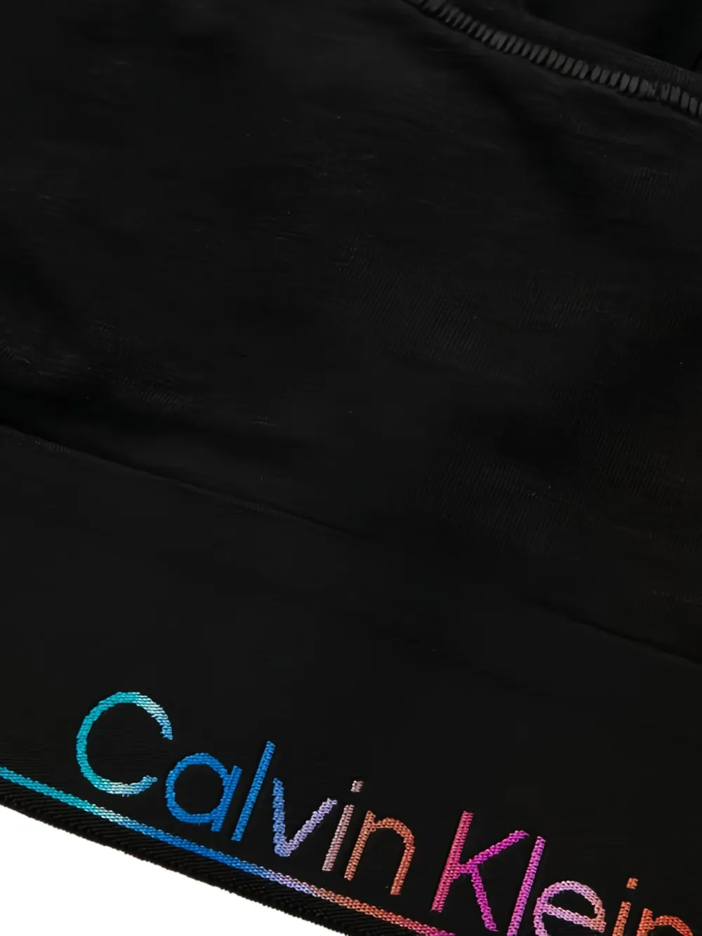 Calvin Klein Underwear Bh met racerback en logoband Zwart