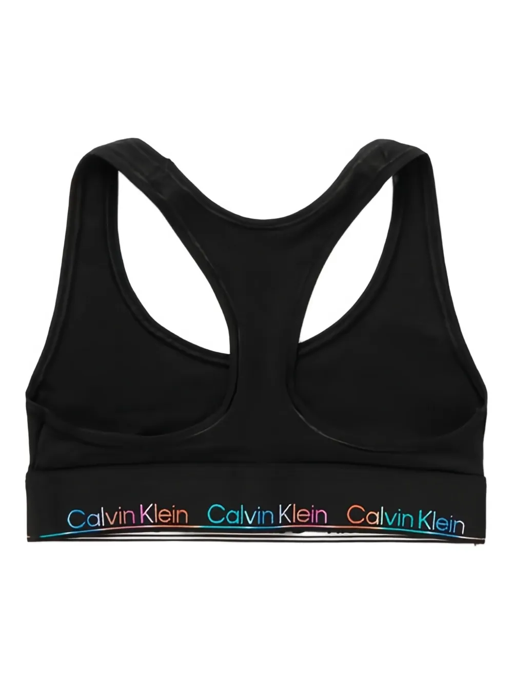 Calvin Klein Underwear Bh met racerback en logoband Zwart