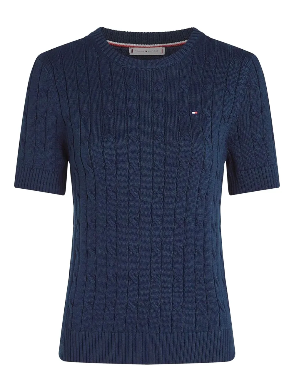 Tommy Hilfiger Kabelgebreide trui Blauw