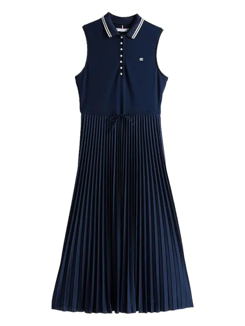 Tommy Hilfiger vestido midi con detalle de pliegues
