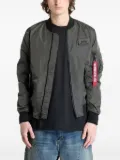 Alpha Industries zip-up bomber jacket - Grey