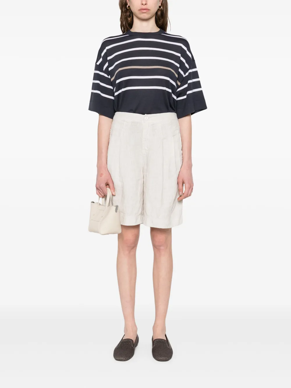 Transit linen shorts | Knee-Length Shorts | Image 2