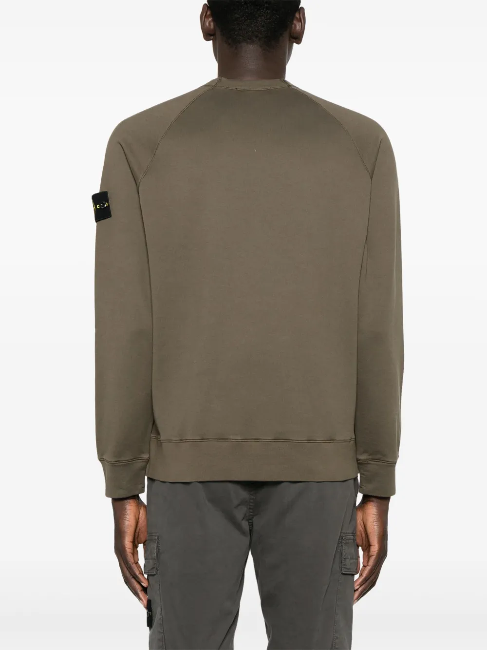 Stone Island Sweater met Compass-logopatch Groen