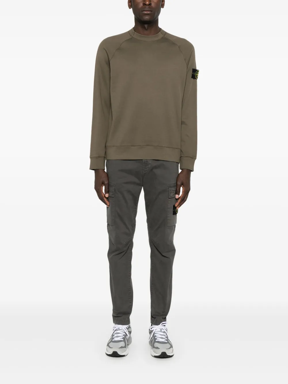 Stone Island Compass-badge sweatshirt - Groen