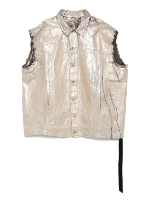 Rick Owens DRKSHDW cotton denim vest