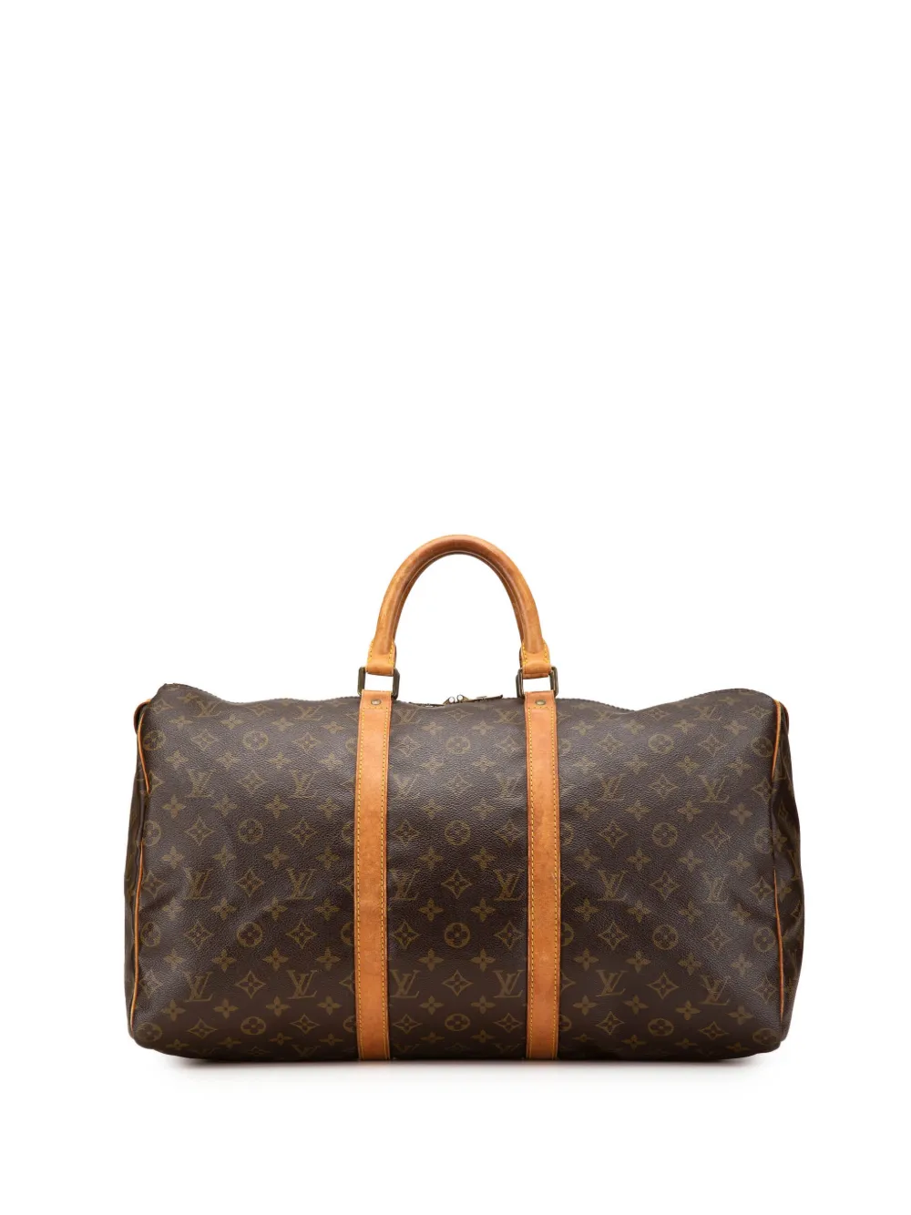 Louis Vuitton Pre-Owned 1996 モノグラム キーポル 50 ボストンバッグ - ブラウン Louis Vuitton Pre-Owned 1996 モノグラム キーポル 50 ボストンバッグ - ブラウン