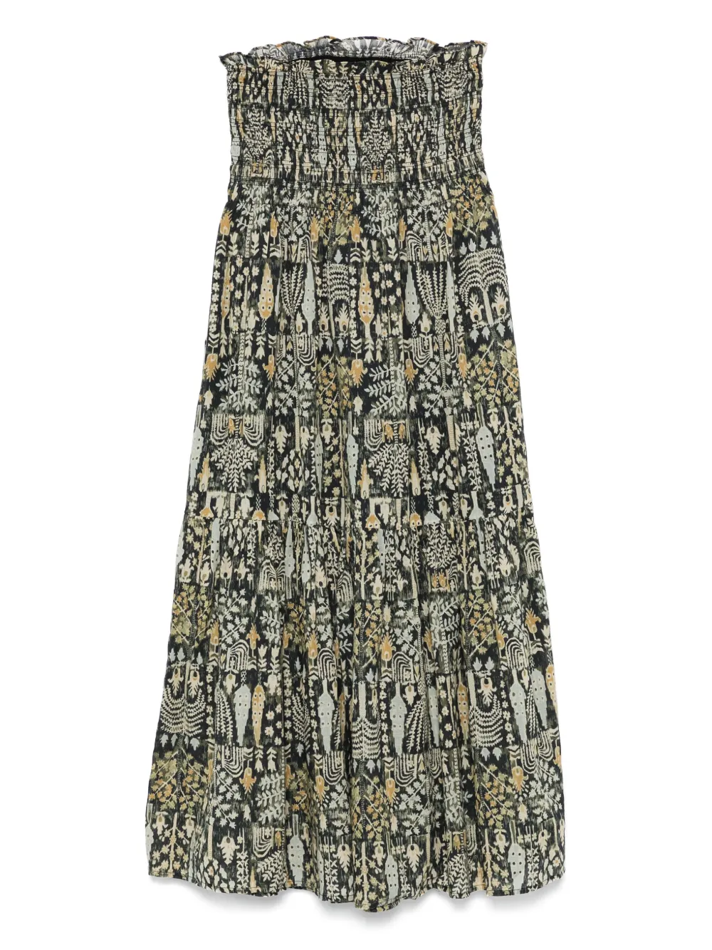 Ba&Sh Midi-jurk met patroon - Groen