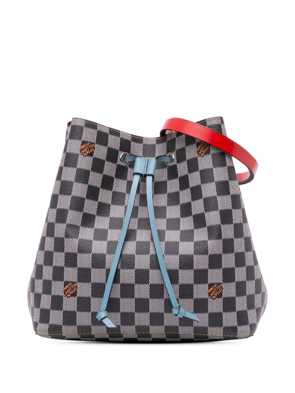 Louis Vuitton Pre-Owned 2019 リミテッドエディション ダミエ ブラック ホワイト ネオノエ MM バケットバッグ Louis Vuitton Pre-Owned 2019 リミテッドエディション ダミエ ブラック ホワイト ネオノエ MM バケットバッグ
