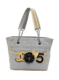 CHANEL Pre-Owned 2005-2006 CC Camellia No. 5 Choco Bar Canvas Tote shoulder bag - Grey