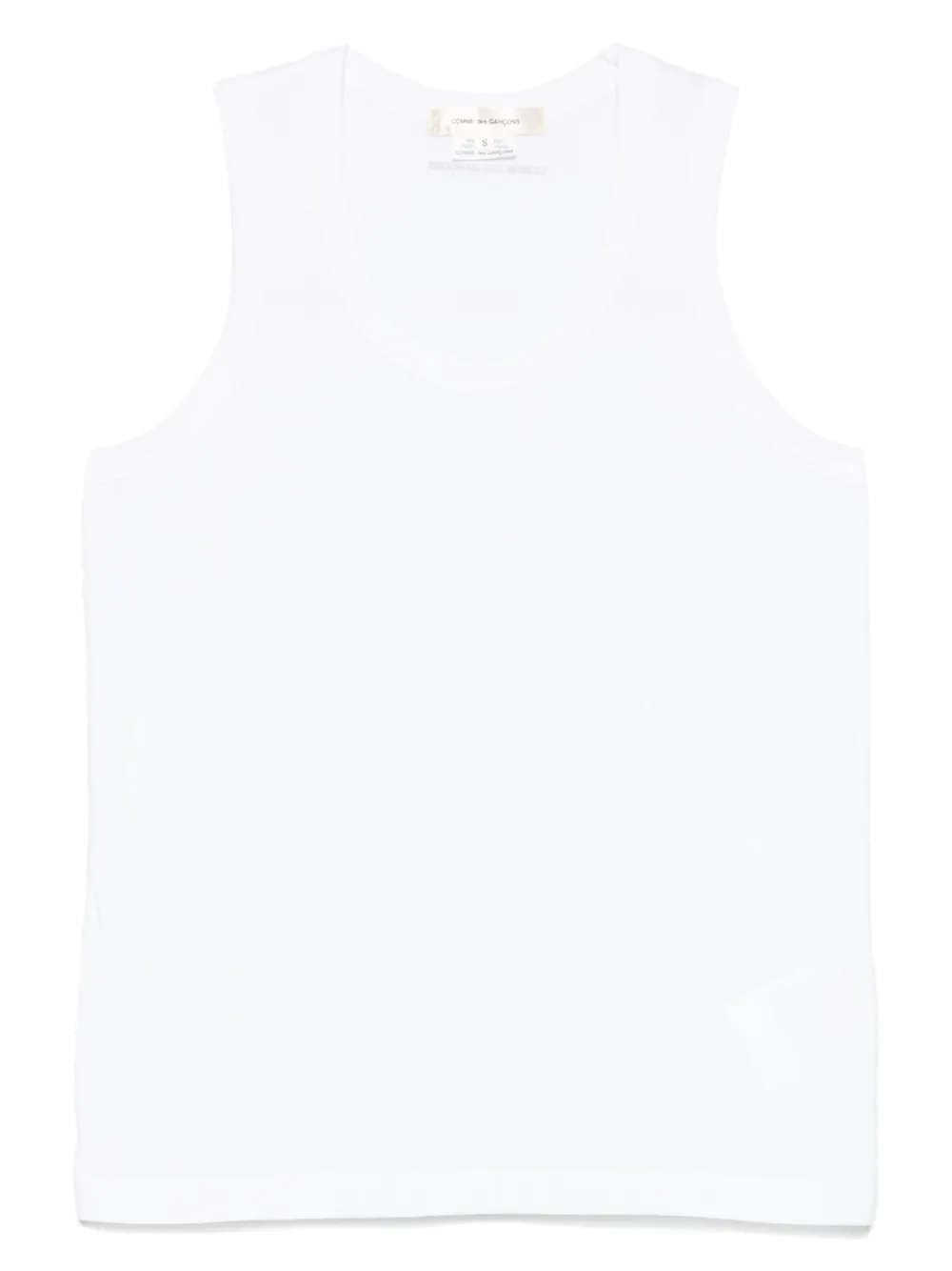 Comme Des Garçons Katoenen tanktop Wit