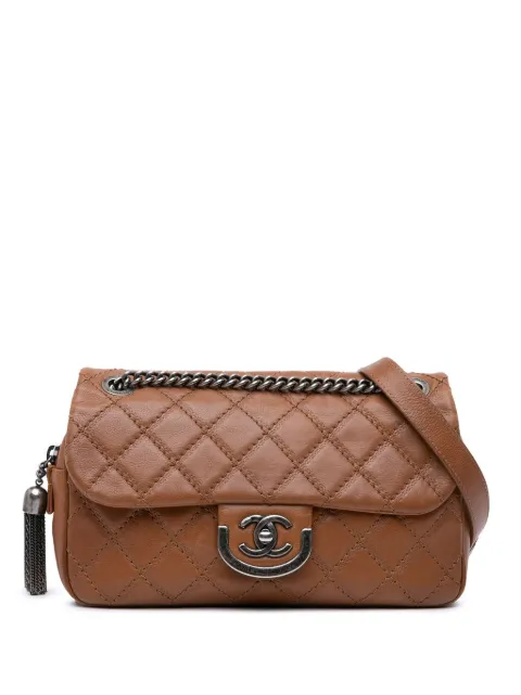 CHANEL Pre-Owned 2013-2014 Paris Edinburgh Medium Calfskin Coco Sporran Flap crossbody bag