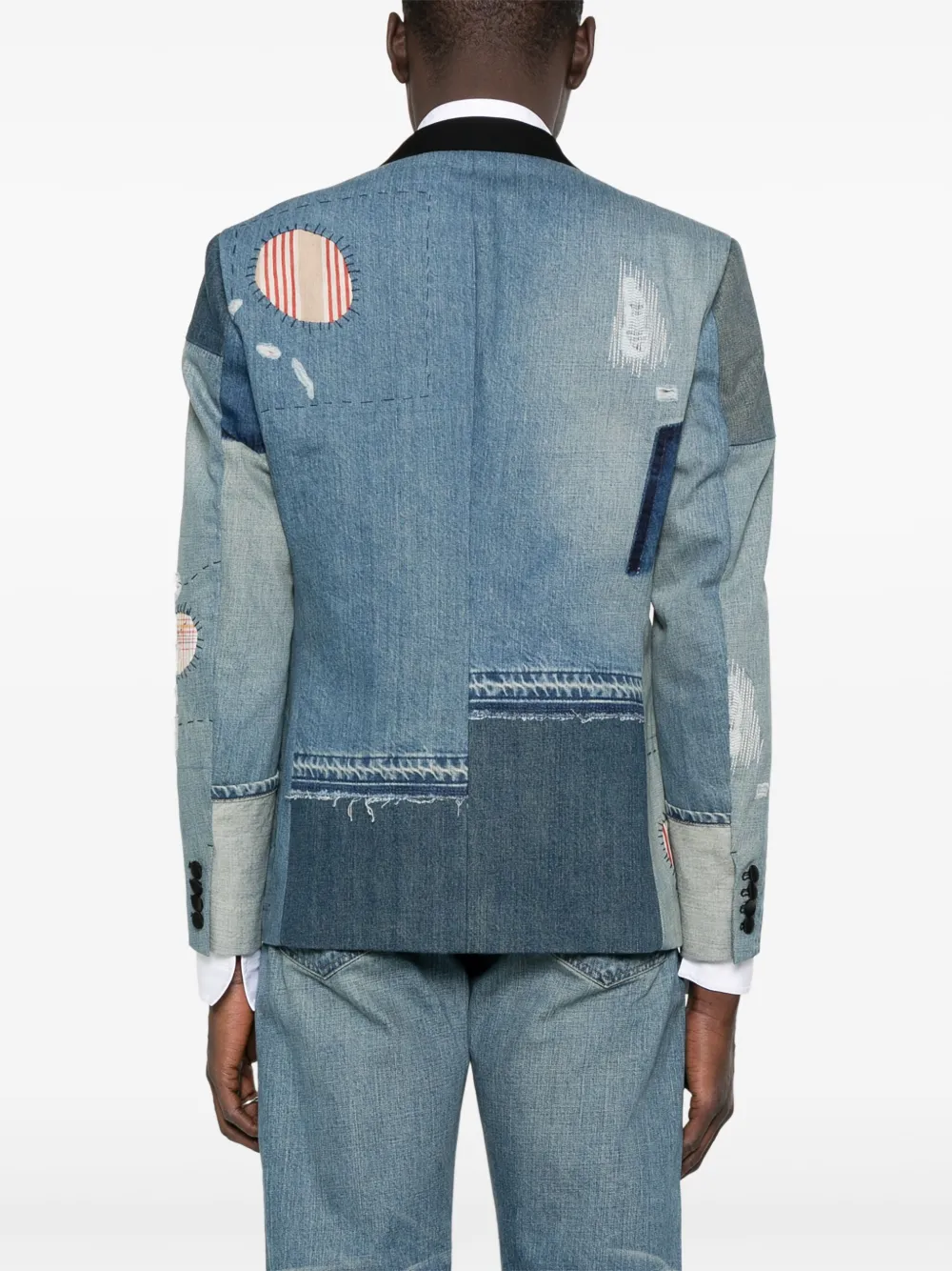Junya Watanabe MAN Denim blazer Blauw