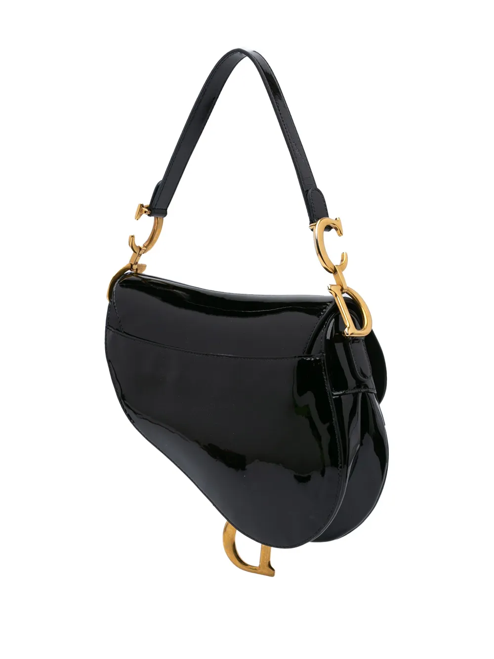 Christian Dior Pre-Owned 2019 Patent Saddle Bag shoulder bag | Pre-Owned | Image 2