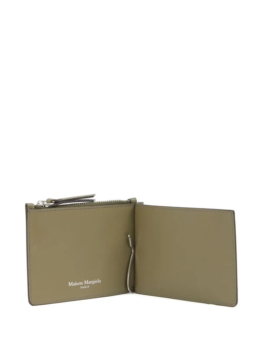 Maison Margiela portemonnee van leer Groen