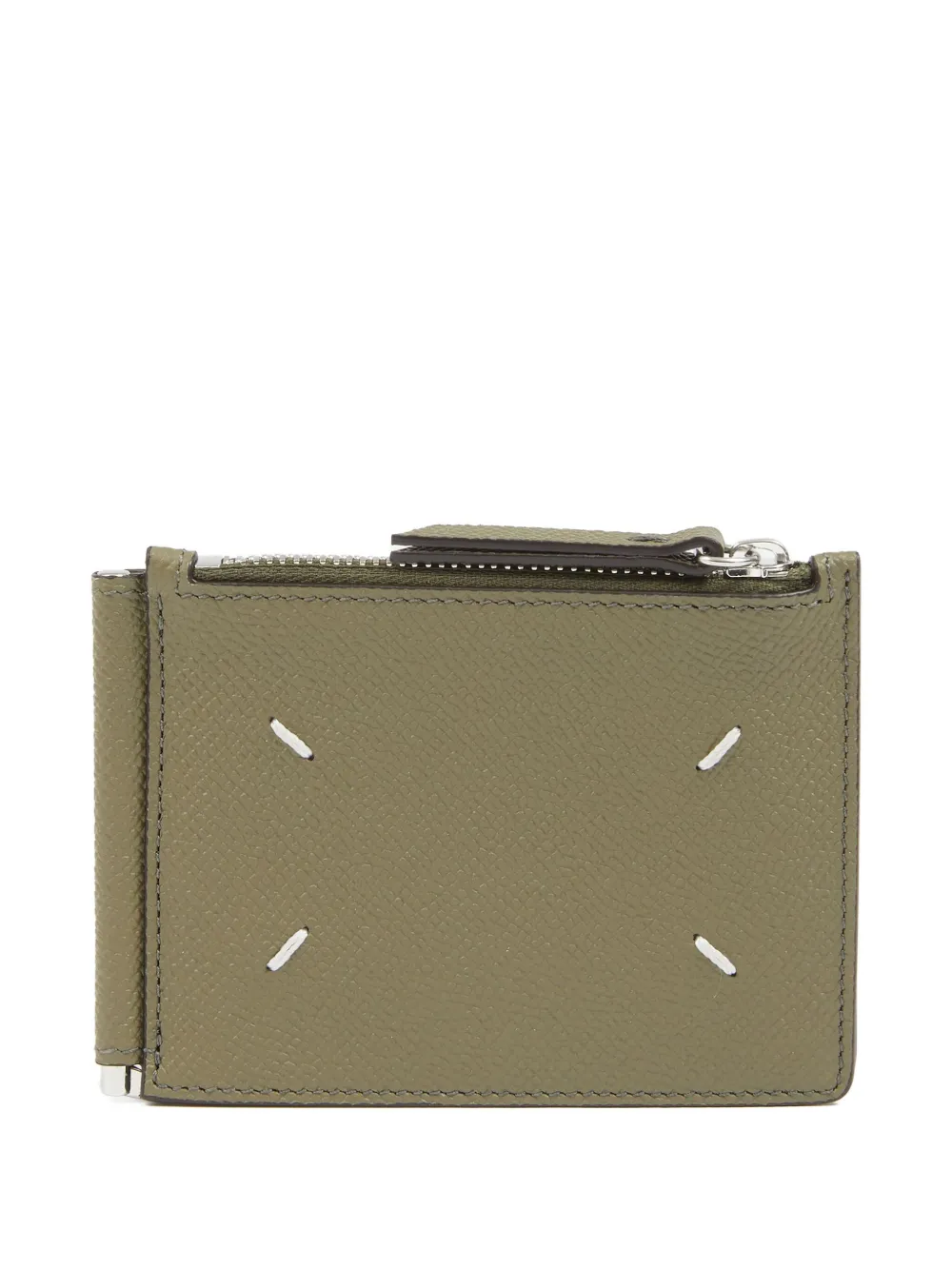 Maison Margiela portemonnee van leer Groen