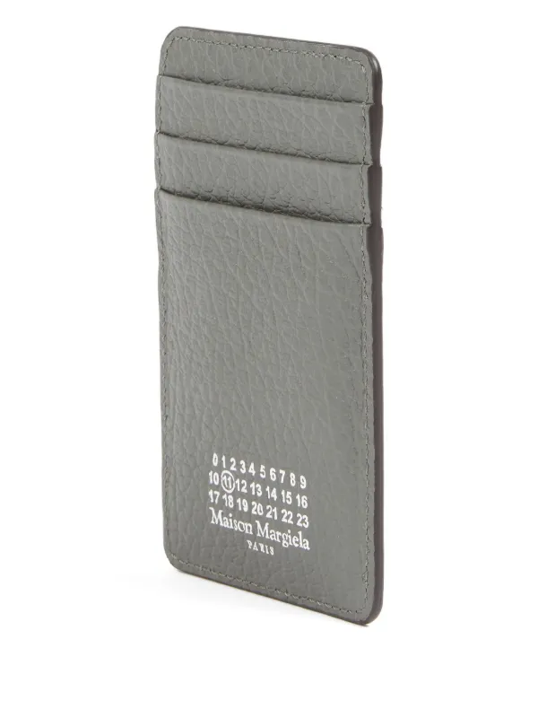 Maison Margiela Leather Card Holder | Grey | FARFETCH