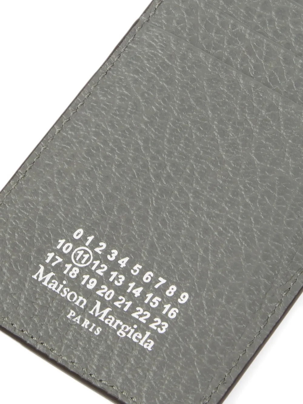 Maison Margiela Leren pasjeshouder Grijs