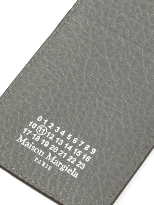 Maison Margiela Leather Card Holder | Grey | FARFETCH