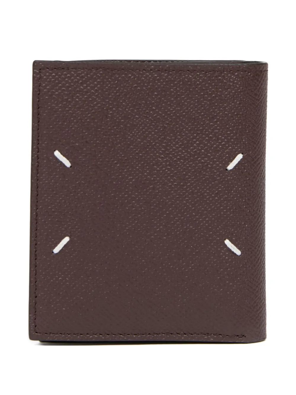 Maison Margiela kleine portemonnee van leer Bruin