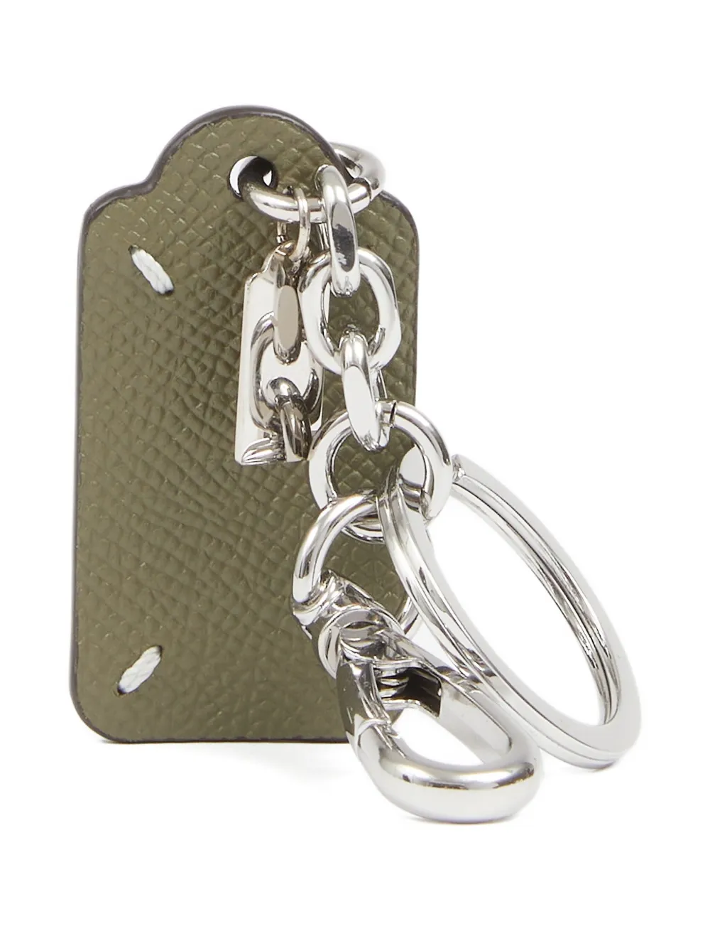 Maison Margiela Double tag keyring | Green | Image 1
