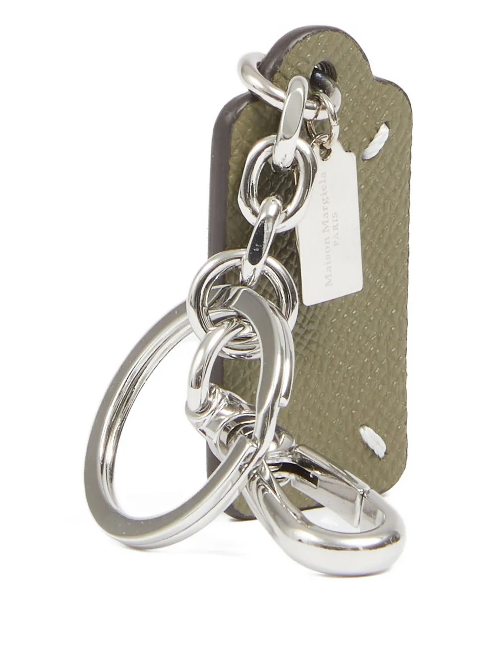 Maison Margiela Sleutelhanger met dubbel label Groen