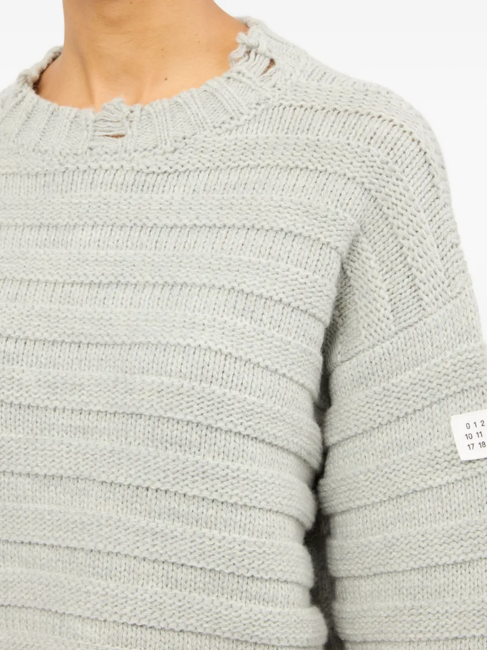 MM6 Maison Margiela クルーネック セーター | グレー | FARFETCH JP
