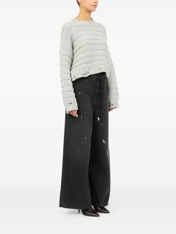 MM6 Maison Margiela クルーネック セーター | グレー | FARFETCH JP