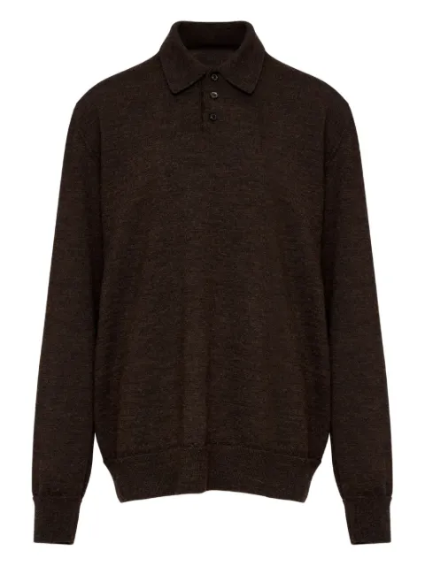 Maison Margiela polo à coudières contrastantes