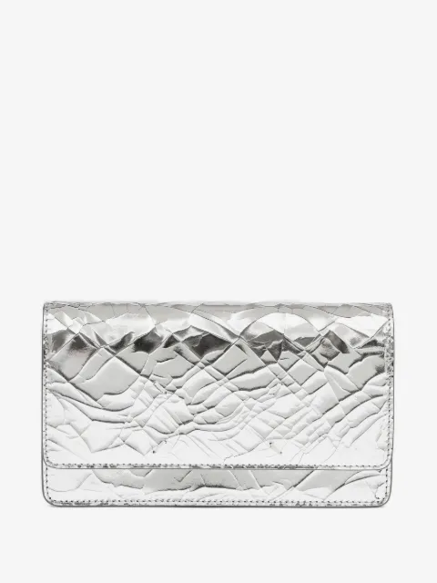 Maison Margiela cartera con efecto agrietado