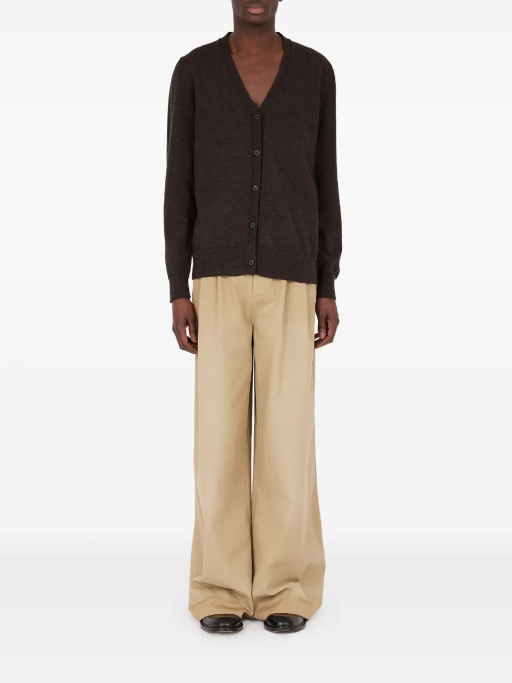 Maison Margiela Vest met patch Bruin