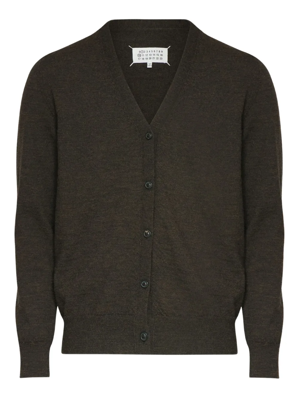 Maison Margiela Vest met patch Bruin