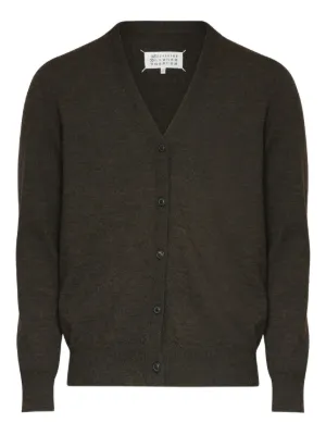 Maison Marjiela エルボーパッチ カーディガン 黒 Maison Margiela エルボーパッチ カーディガン | ブラック | FARFETCH JP