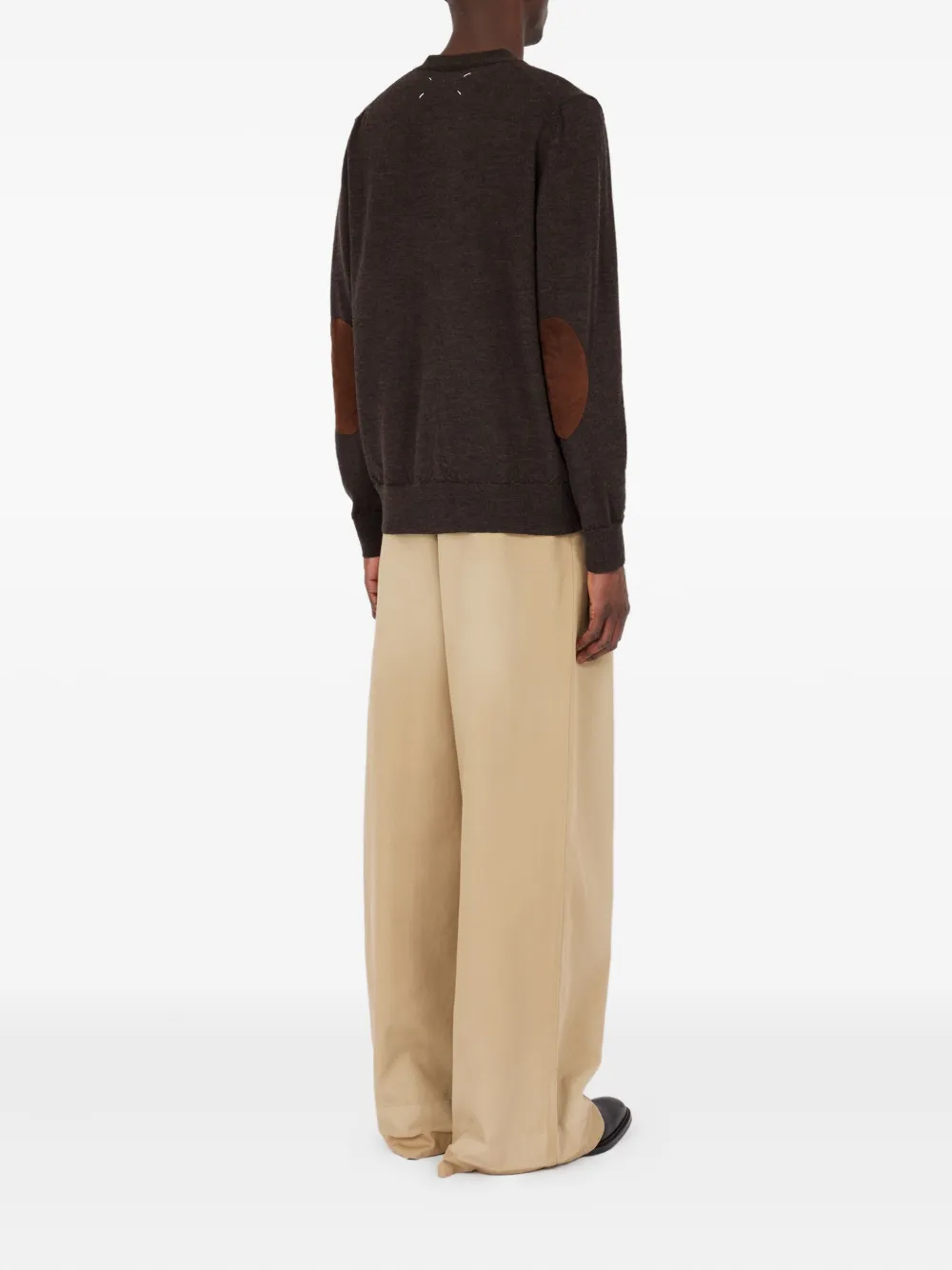 Maison Margiela Vest met patch Bruin