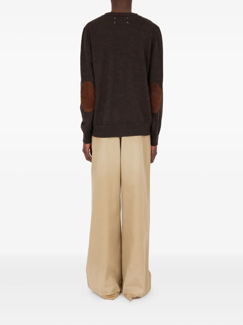Maison Margiela Vest met patch Bruin