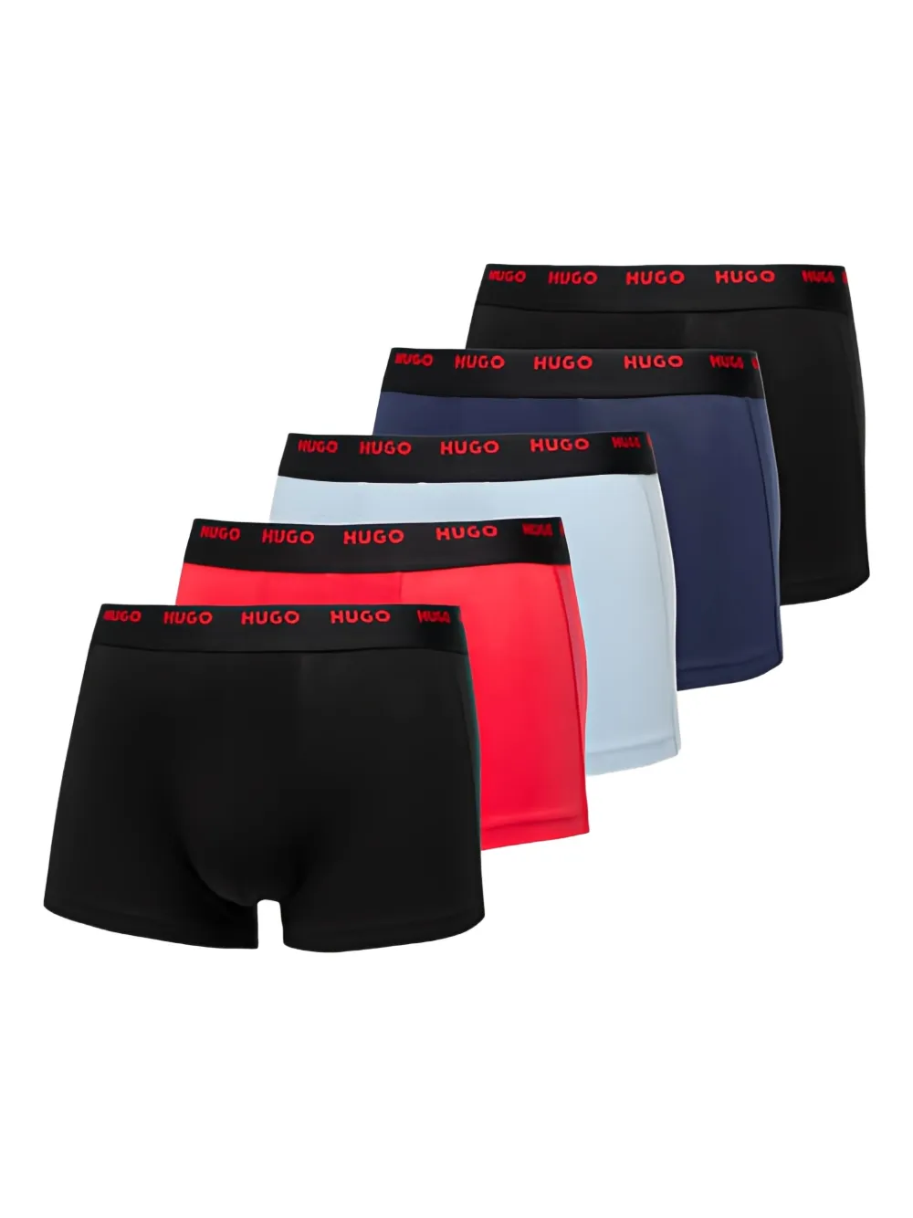 HUGO Set di boxer in cotone elasticizzato | nero | Image 1