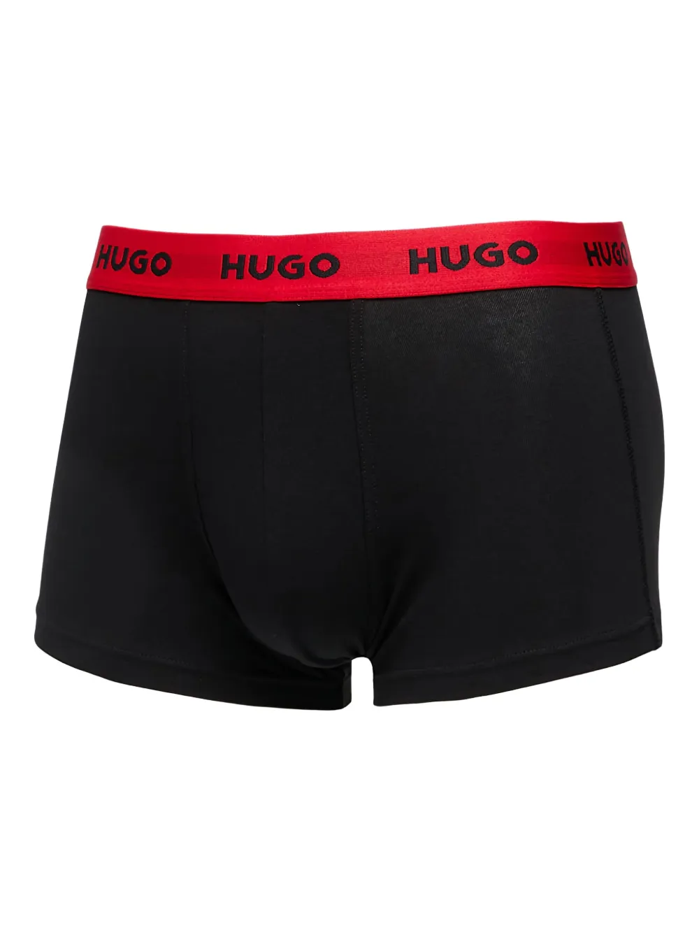 HUGO Drie boxershorts met logoband Rood