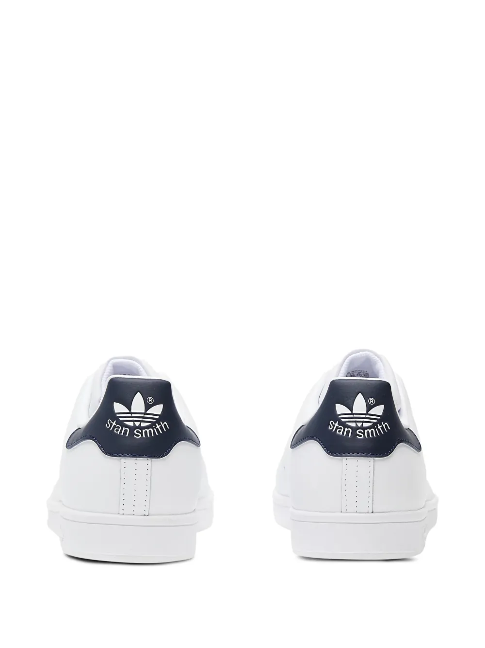 adidas perforated leather trainers White
