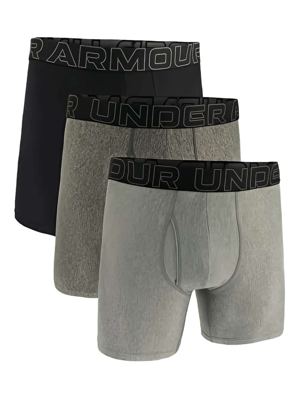 Under Armour Drie boxershorts met logoband Grijs