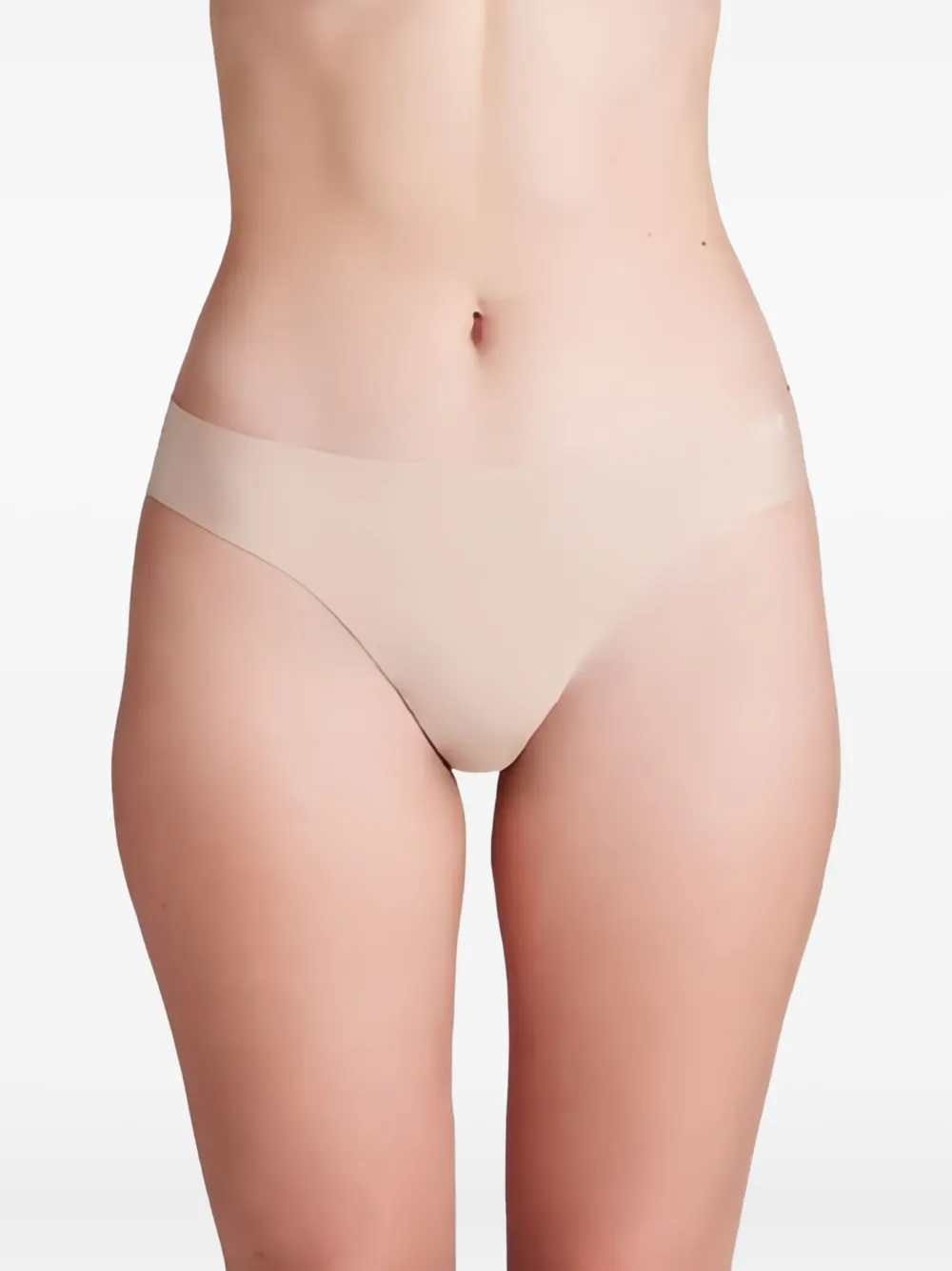 Under Armour Women's Pure Stretch 3-pack No Show Thong In Neutral