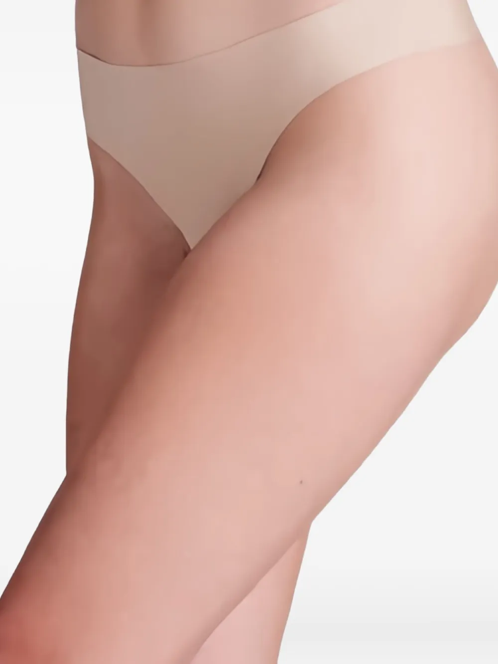 Under Armour Women's Pure Stretch 3-pack No Show Thong In Neutral