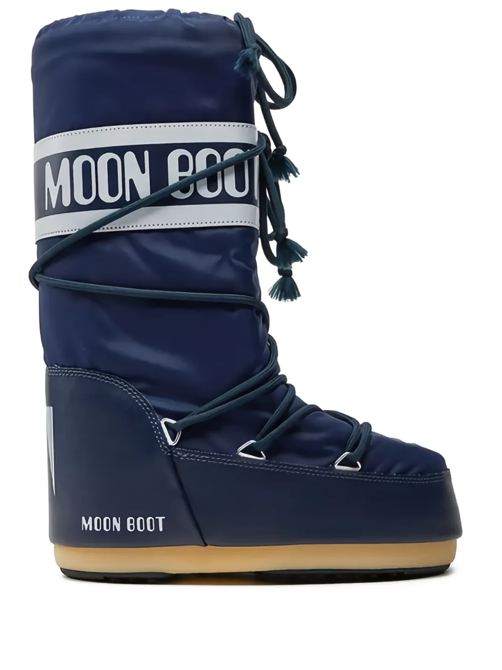 Moon Boot logo-print drawstring boots | Blue | Image 1