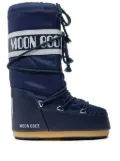 Moon Boot logo-print drawstring boots - Blue