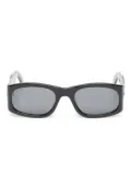 Pleasures x Akila Eazy rectangular-frame sunglasses - Black