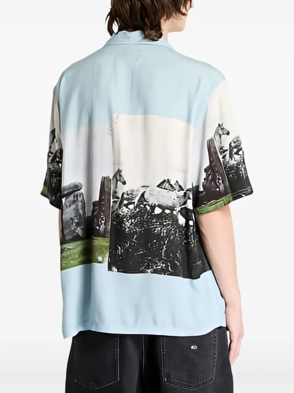 Pleasures Stone Horse overhemd Blauw