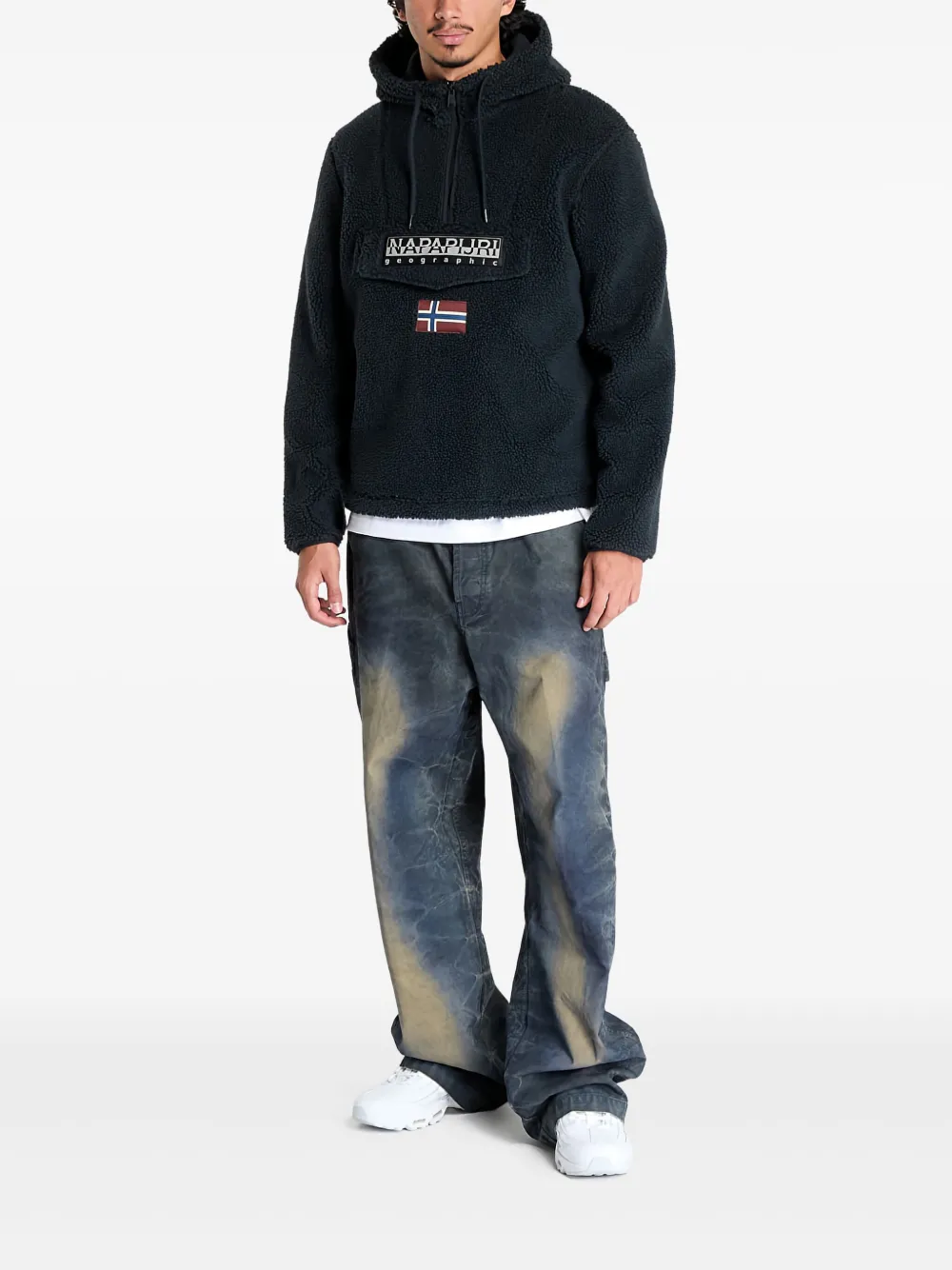 Napapijri T-Burgee Curly hoodie Zwart
